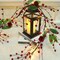 6 ft Valentine’s Day Garland with Lights – Twig Garland with Pink Heart Roses & Berries for Home, Mantel & Holiday Décor
